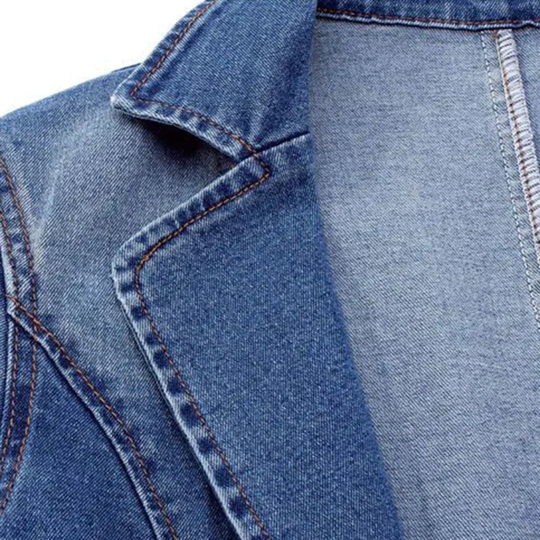Nina | Modischer Denim-Blazer für Damen im Büro-Look