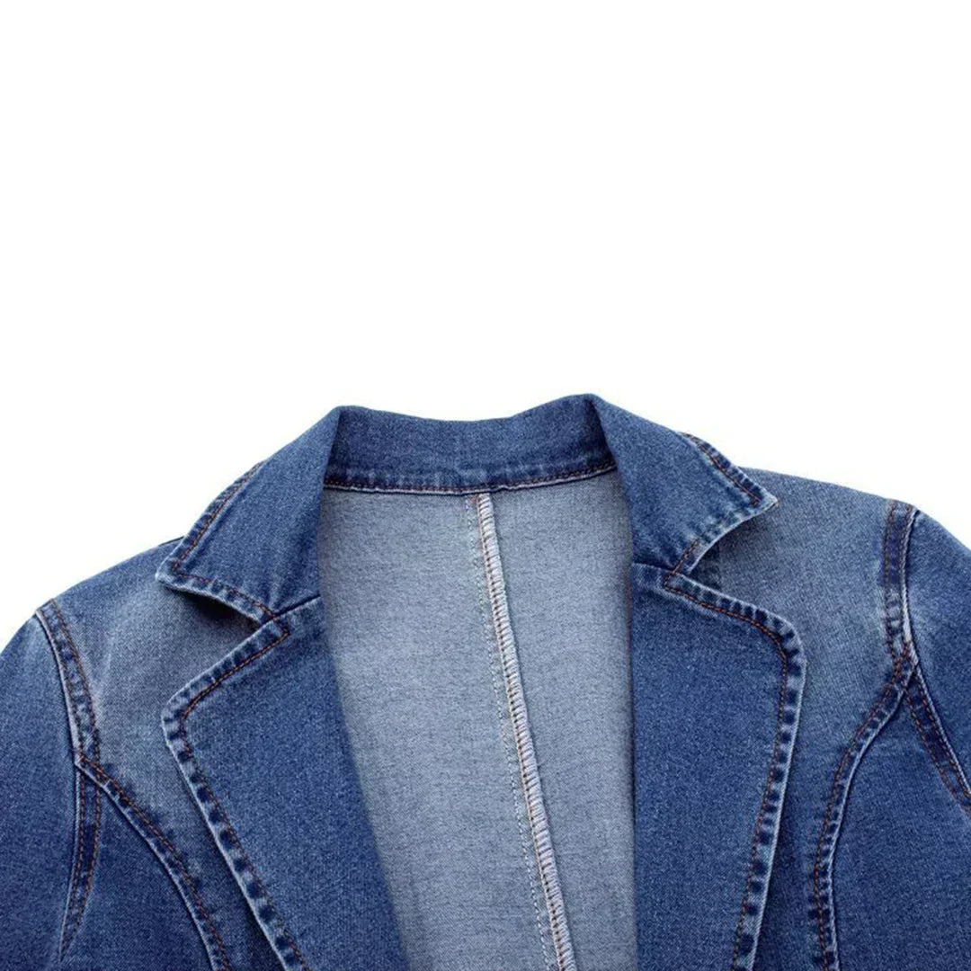 Nina | Modischer Denim-Blazer für Damen im Büro-Look