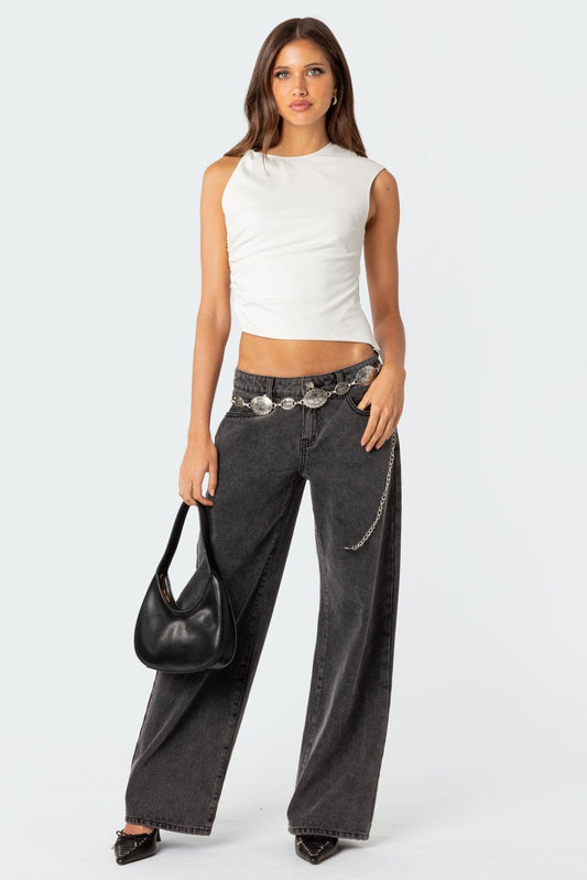 Nina | Damen-Low-Jeans Retro modern & lässig