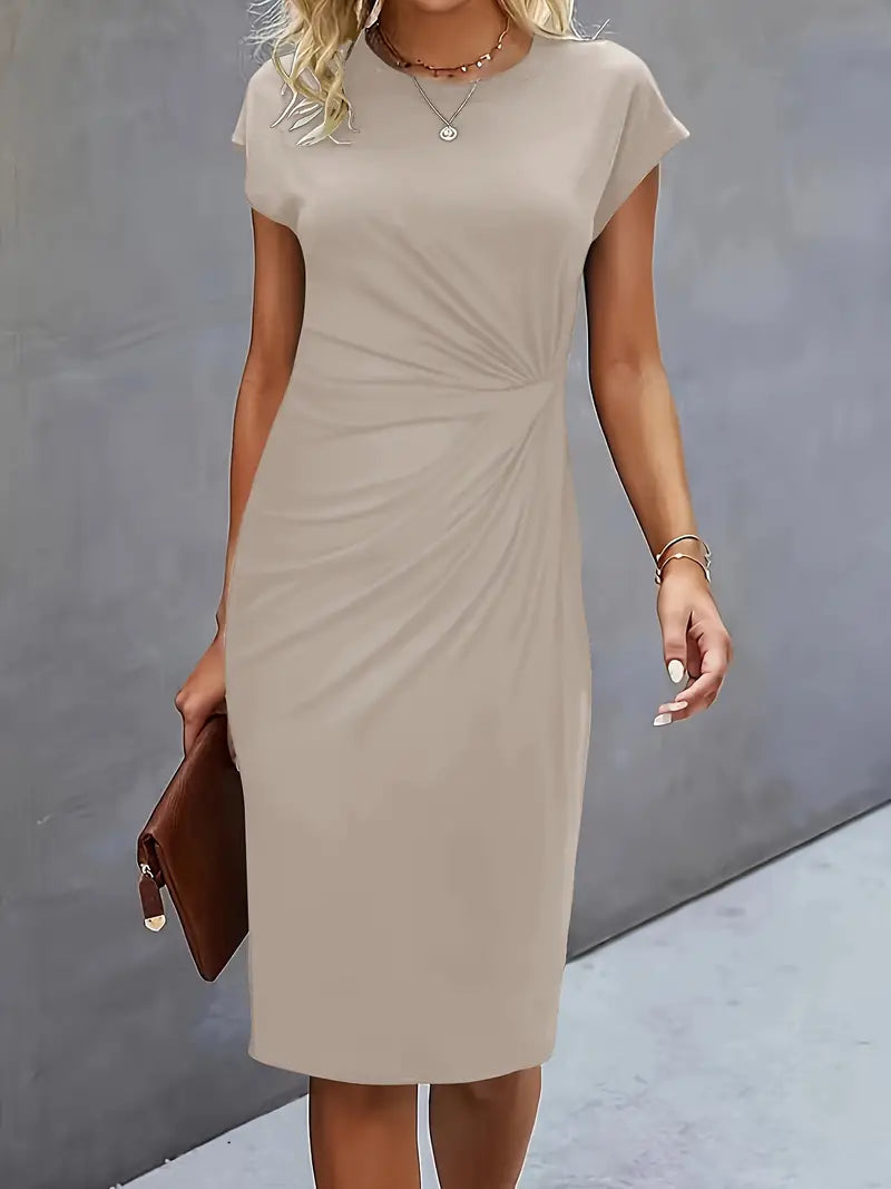 Paula | Damen Rundhals-Kleid zeitlos