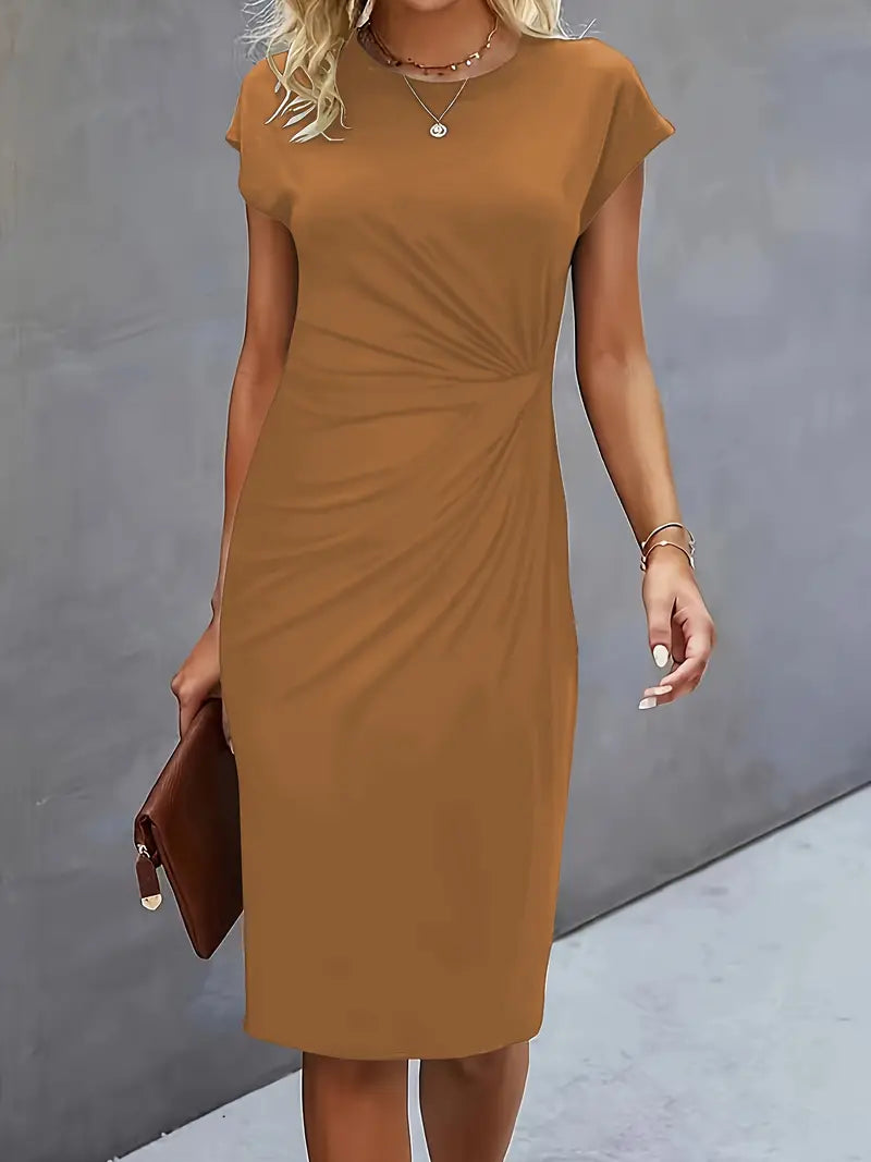 Paula | Damen Rundhals-Kleid zeitlos
