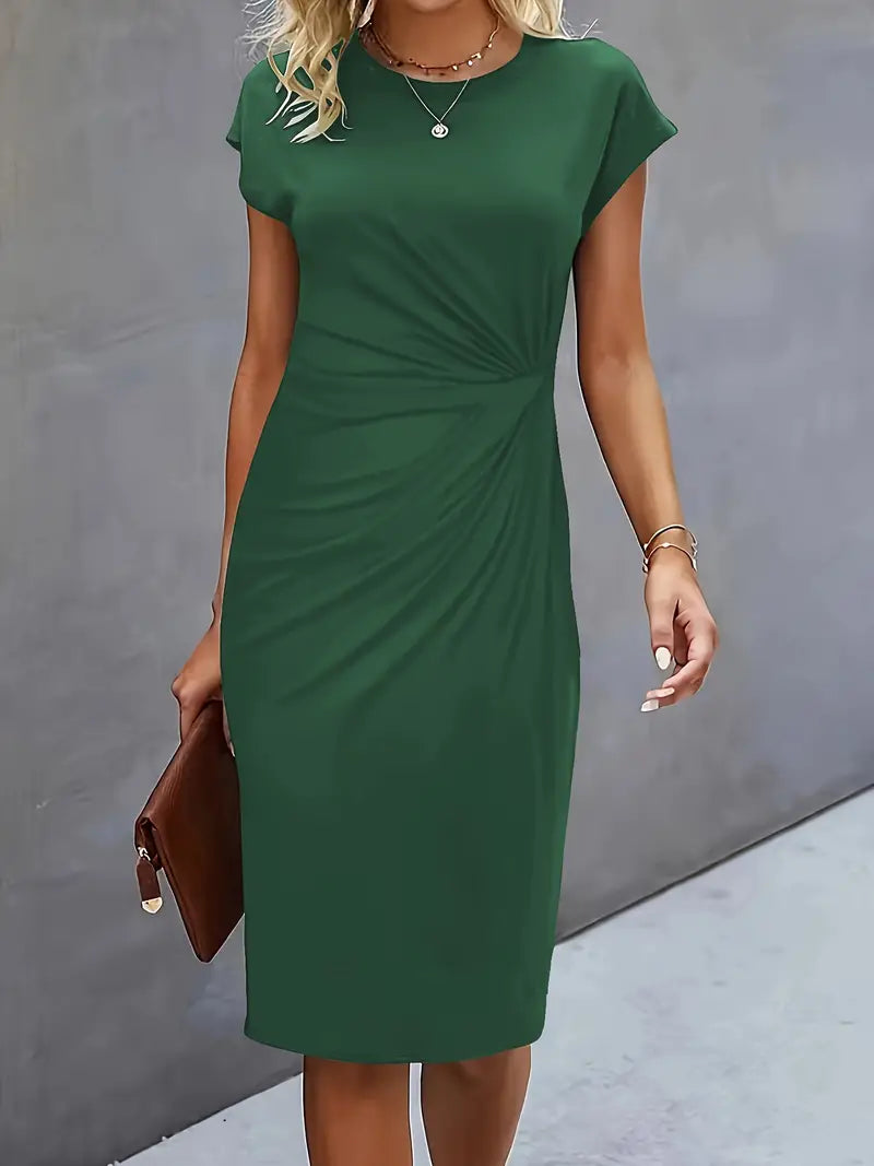 Paula | Damen Rundhals-Kleid zeitlos