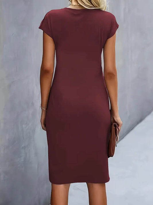 Paula | Damen Rundhals-Kleid zeitlos