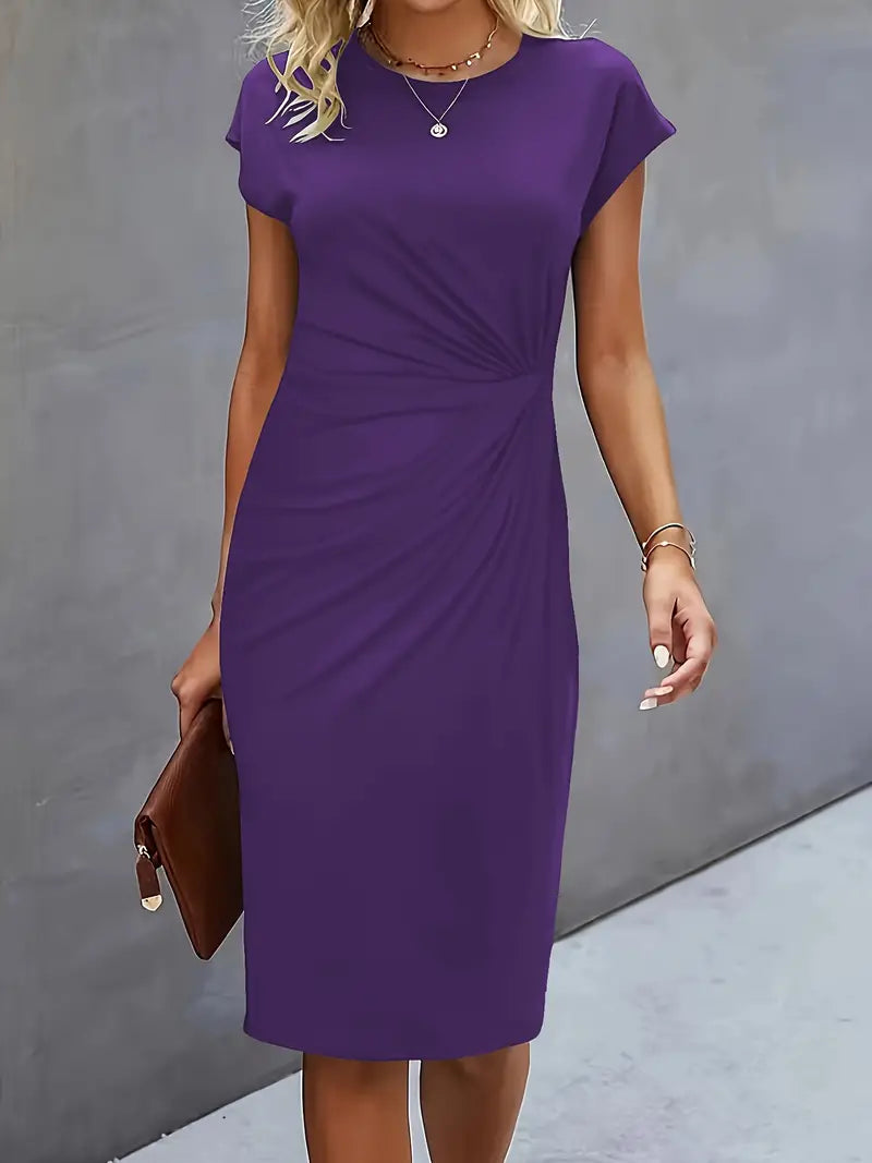 Paula | Damen Rundhals-Kleid zeitlos