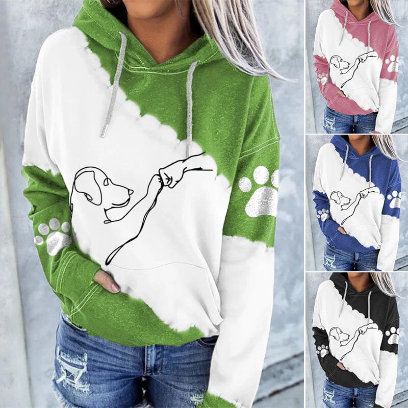 Leona | Cooler Kapuzenpullover mit farbigem Druck