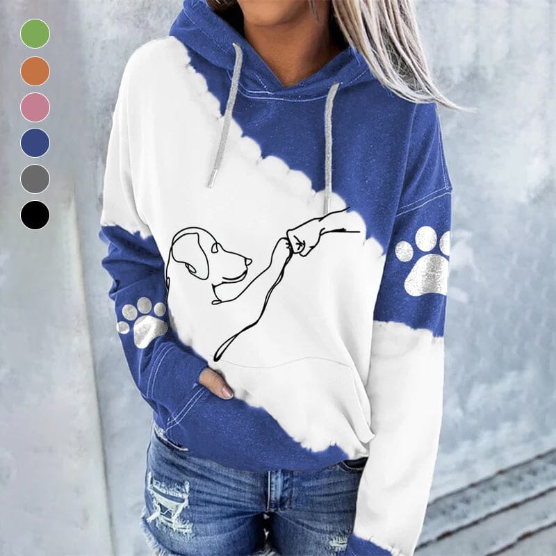 Leona | Cooler Kapuzenpullover mit farbigem Druck