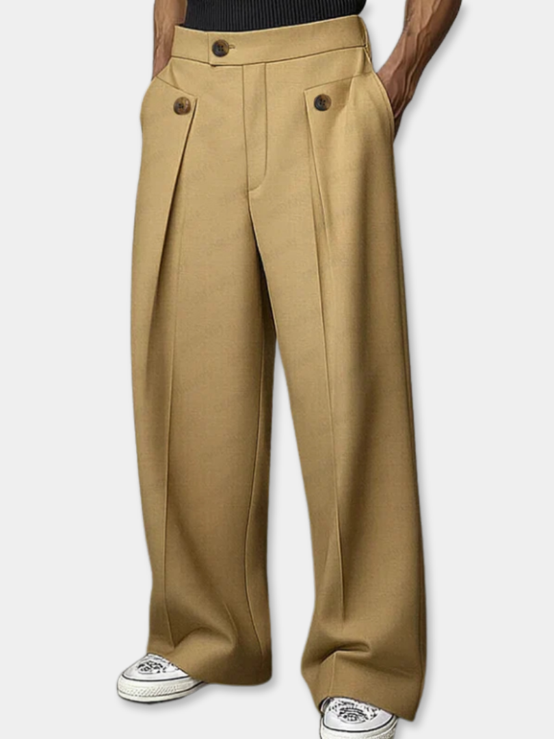 Leon | Herrenhose klassisch geschnitten mit Bundfalten
