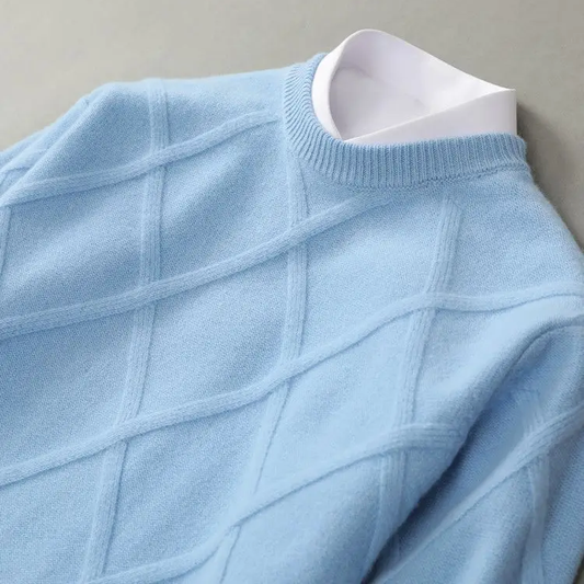 Tim | Schlichter Strickpullover aus feinem Kaschmirstoff