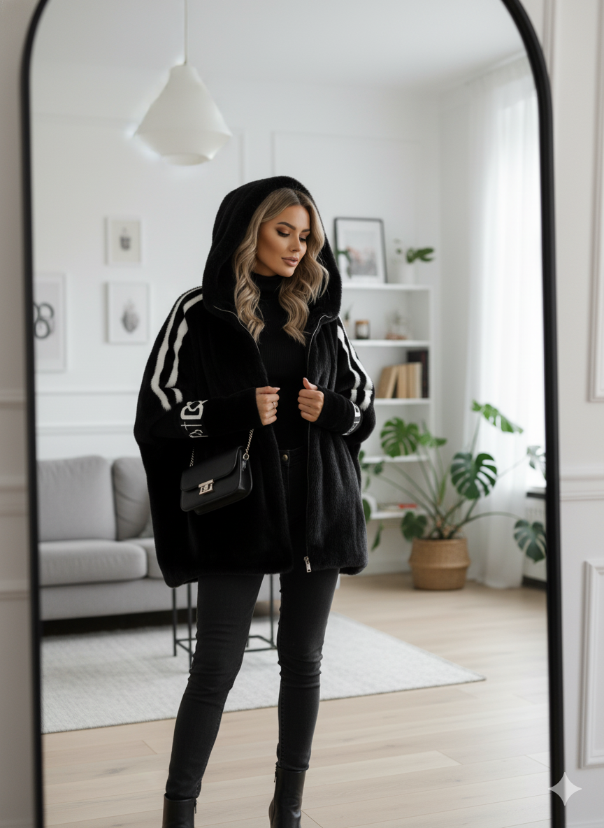 Mara | Modische Winterjacke mit weichem Plüschdesign