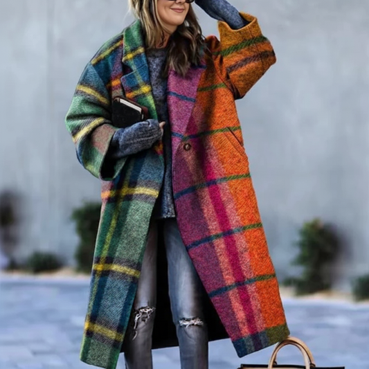 Mara | Damen Wollmantel lang – stylisch & große Größen