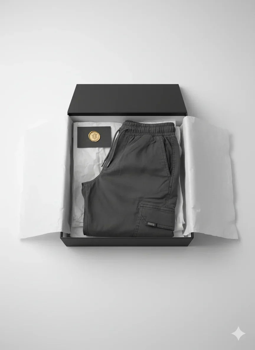Finn | Bequeme Stretch-Cargohose Herren stilvoll