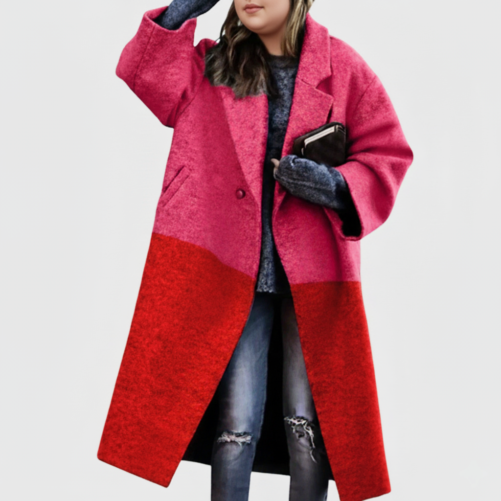 Mara | Damen Wollmantel lang – stylisch & große Größen