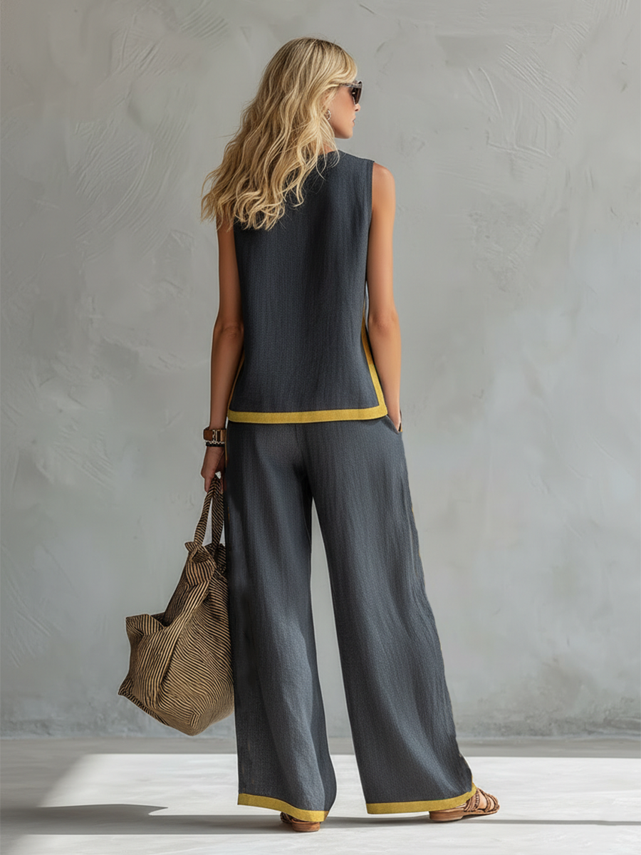 Alina | Elegantes Set mit weiter Hose