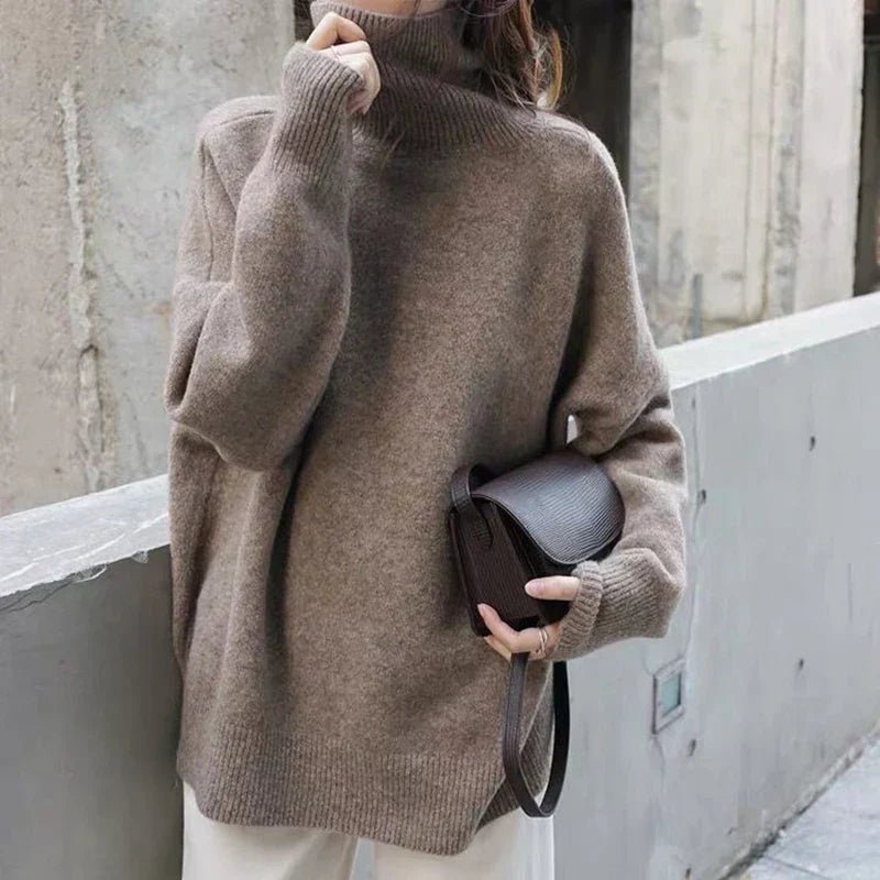 Hanna | Damen Rollkragenpullover modern lässig