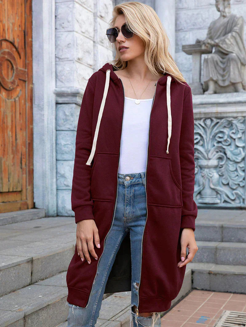 Mara | Lang geschnittenes Damen-Sweatshirt für Alltag