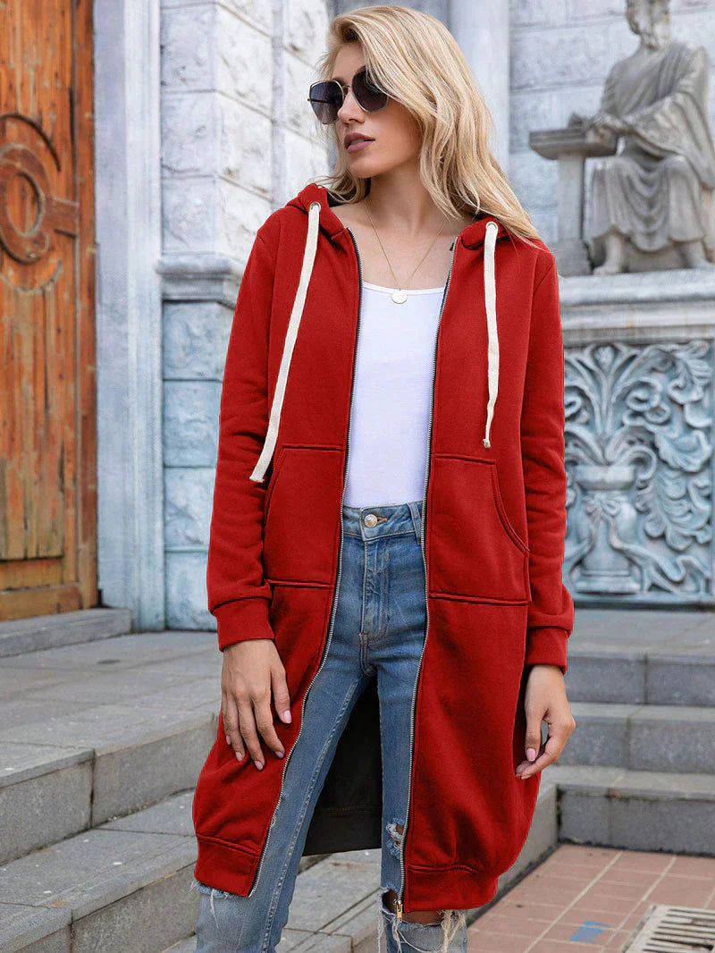 Mara | Lang geschnittenes Damen-Sweatshirt für Alltag