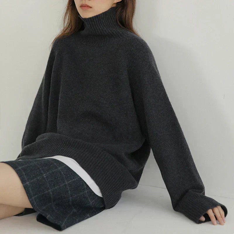 Hanna | Damen Rollkragenpullover modern lässig