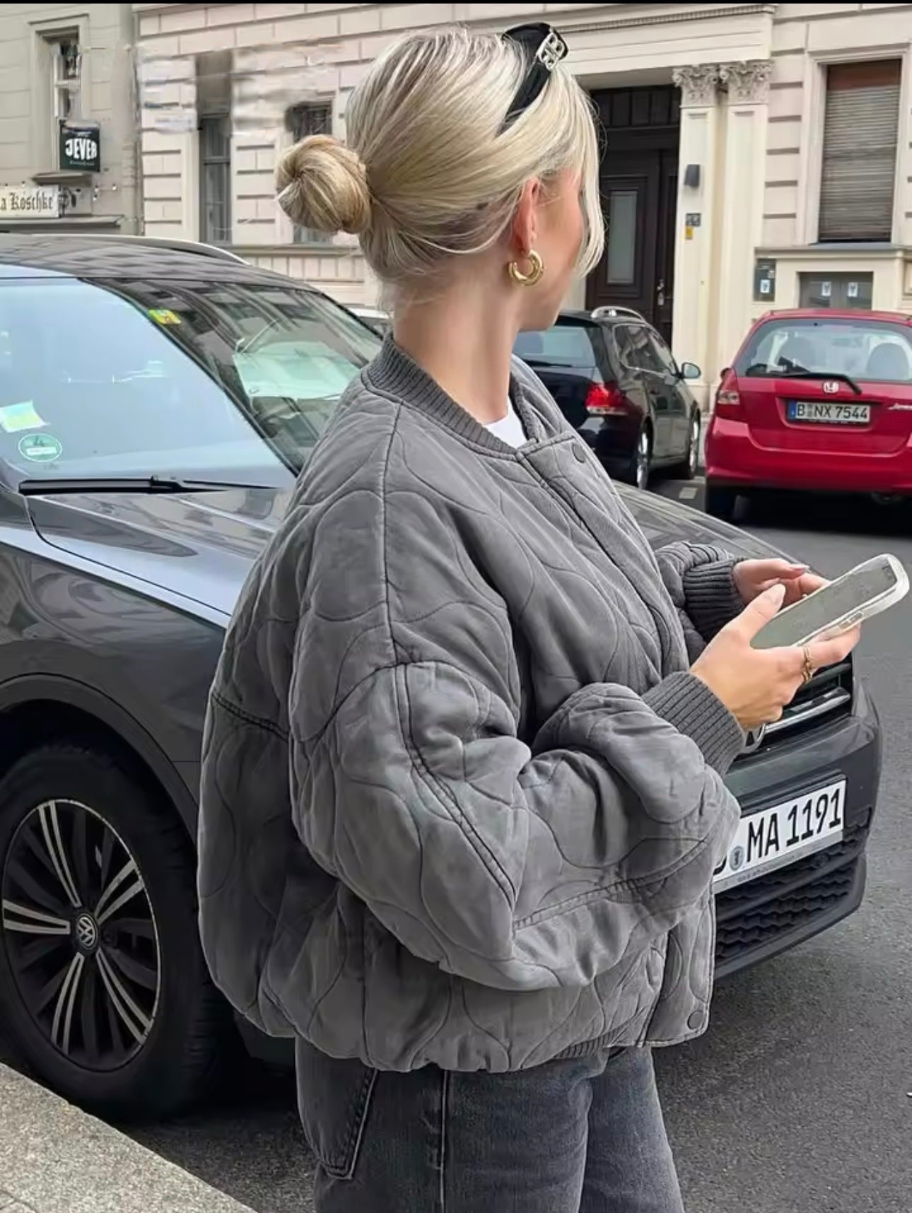Laura | Damen-Bomberjacke modern & lässig für Alltag