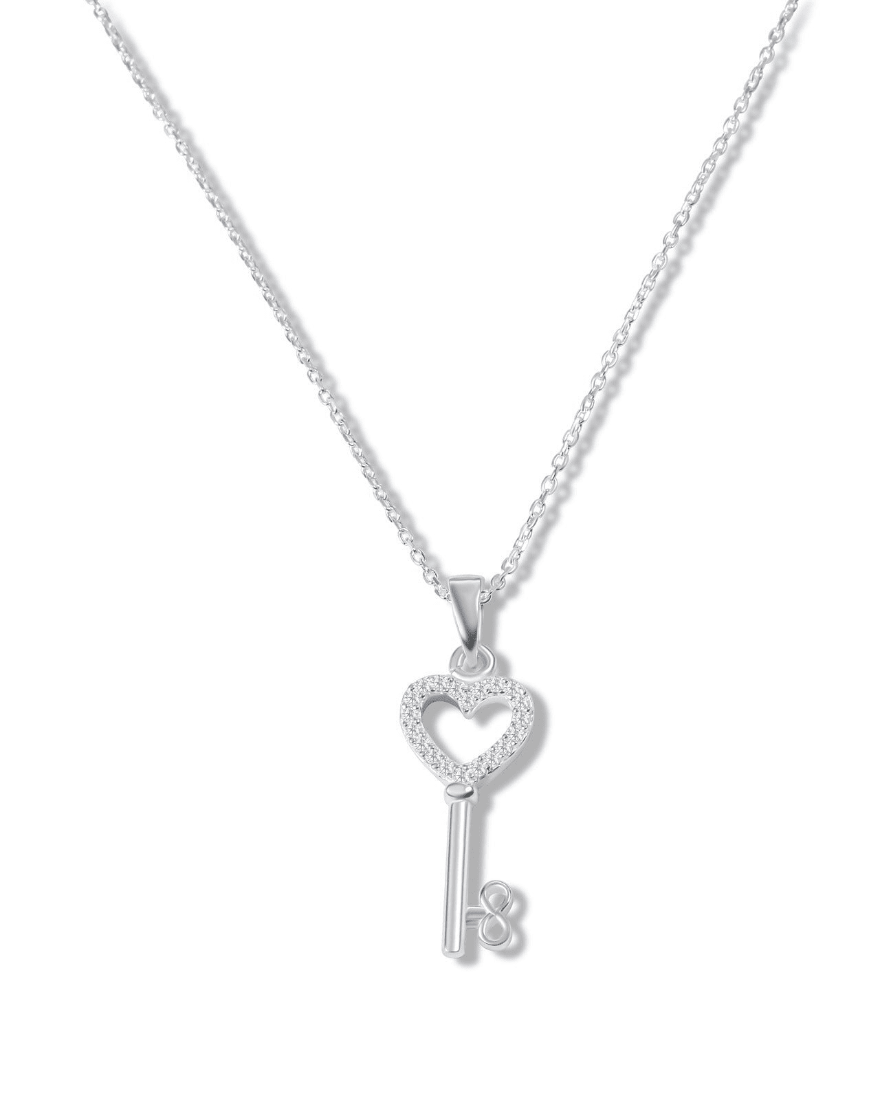 Greta | Damenkette Infinite Love mit filigranem Schlüsselmotiv