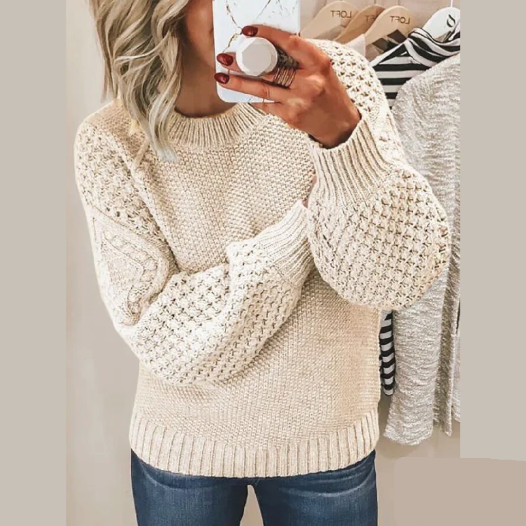 Emma | Eleganter Damenpullover aus feinem Strickstoff