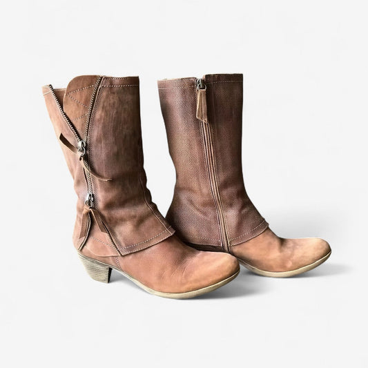 Leonie | Robuste Lederstiefel mit femininer Form