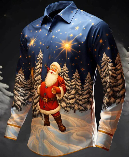 Jonas | Stylisches Herren T-Shirt mit winterlichem Motiv