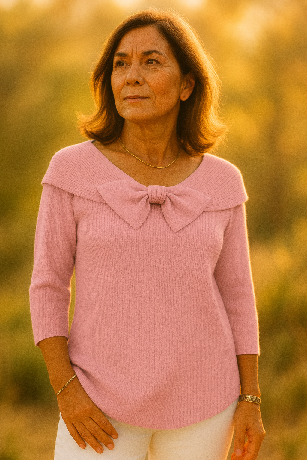 Nora | Klassischer Damenpullover mit feinem Strickmuster