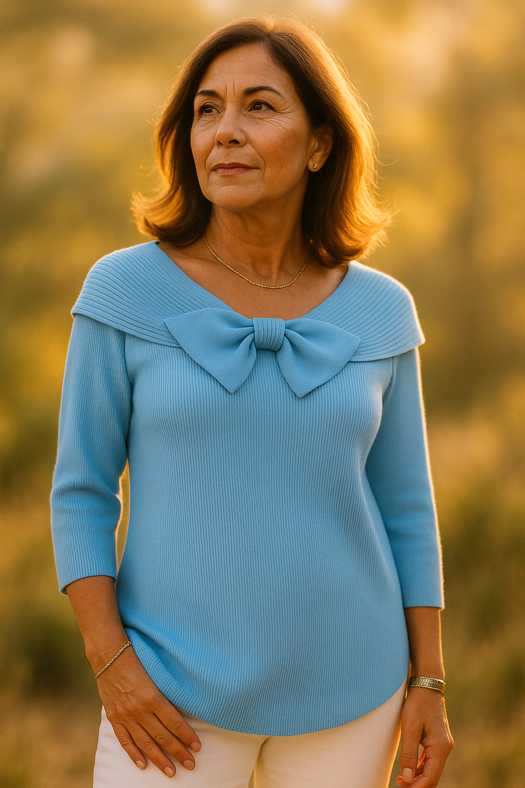 Nora | Klassischer Damenpullover mit feinem Strickmuster