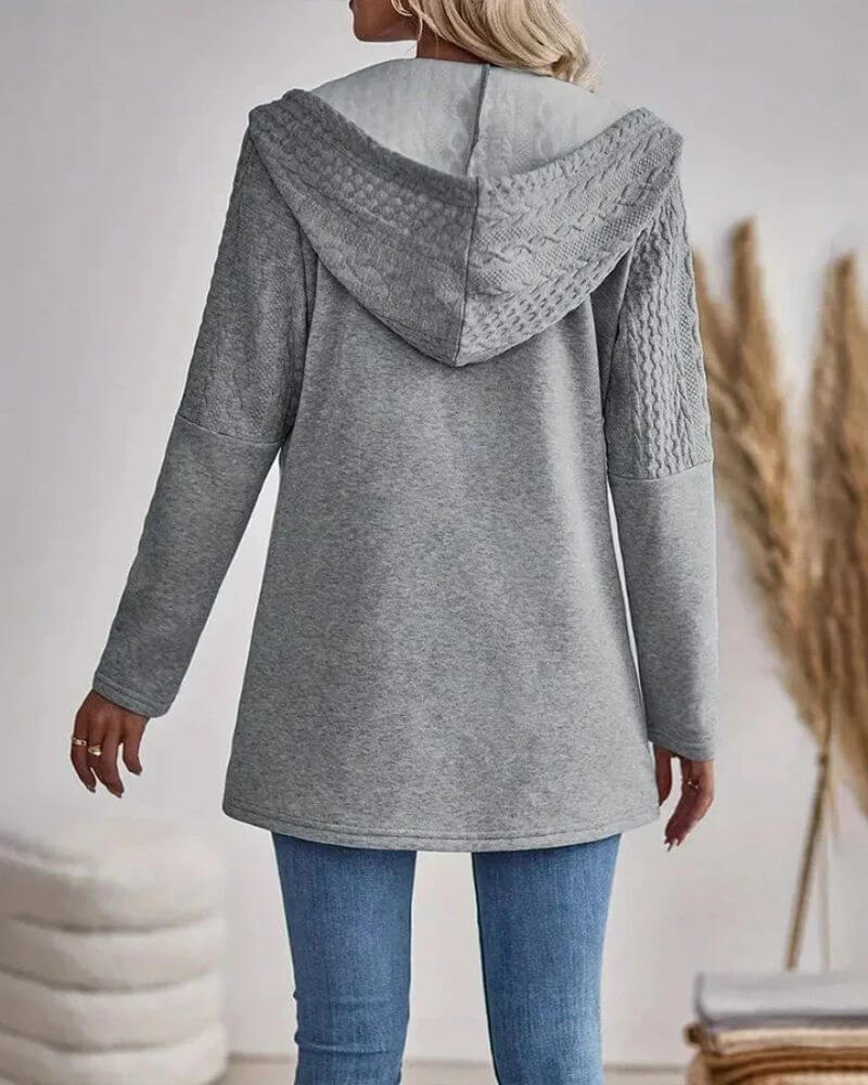 Luisa | Modischer Damen Hoodie mit Reißverschluss Design