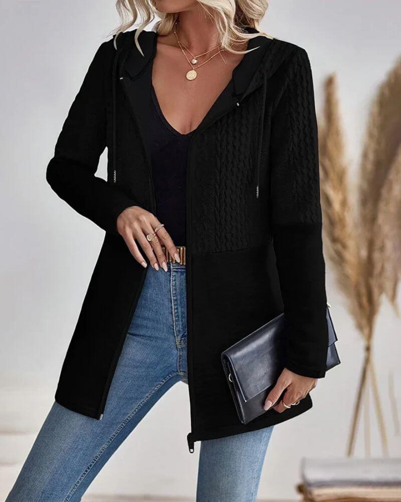 Luisa | Modischer Damen Hoodie mit Reißverschluss Design