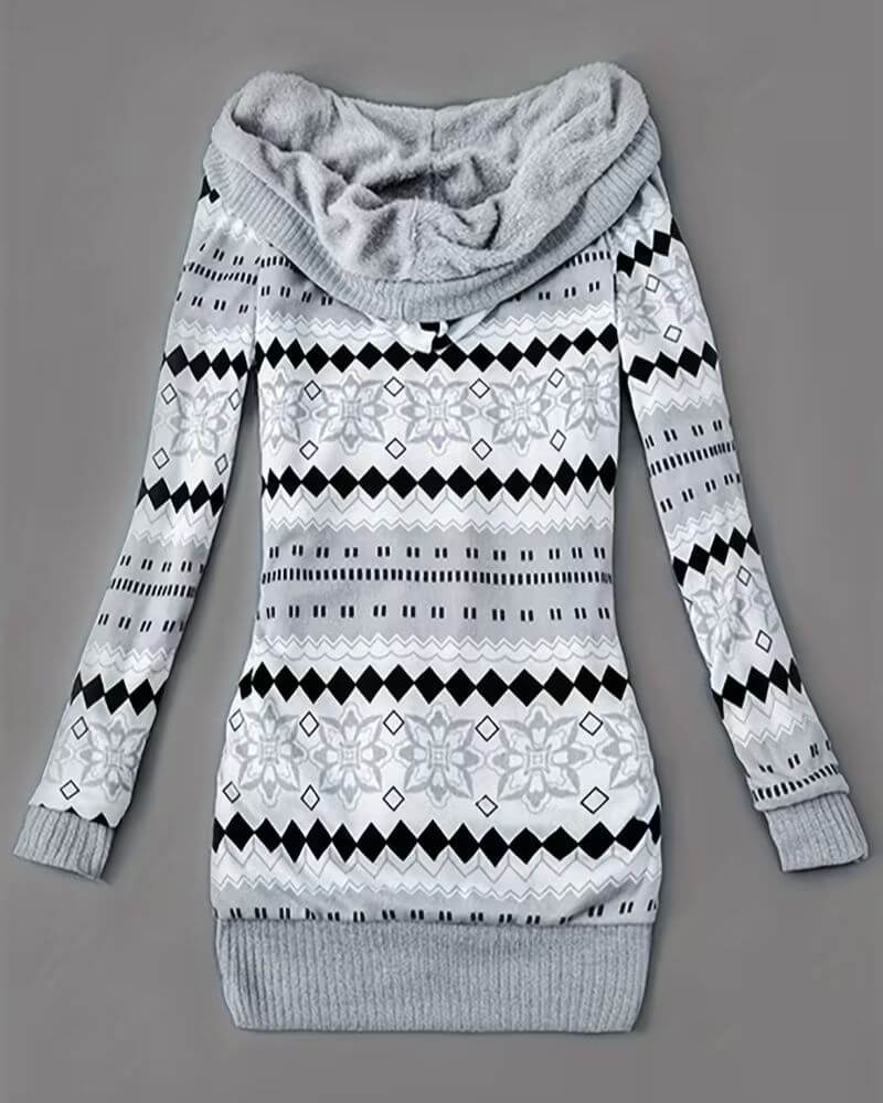 Romy | Gemusterte Strickjacke Damen bequem & modern