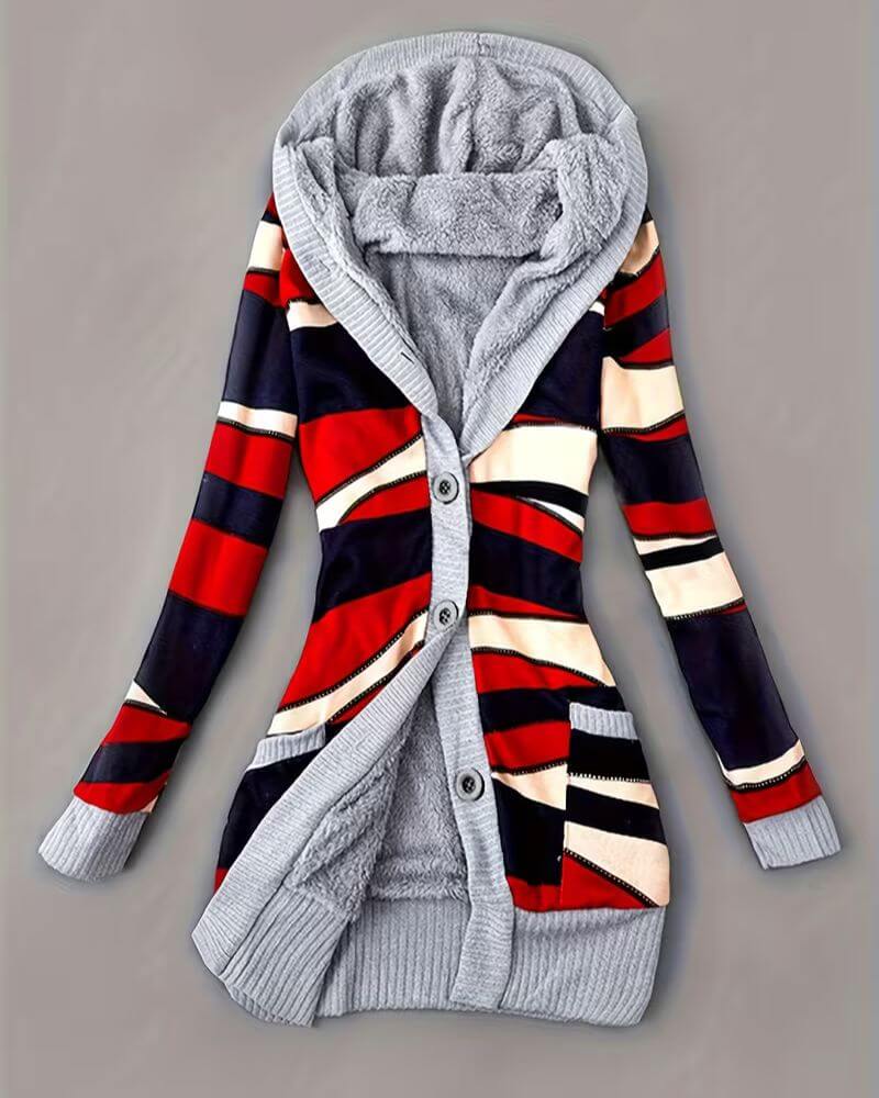 Romy | Gemusterte Strickjacke Damen bequem & modern