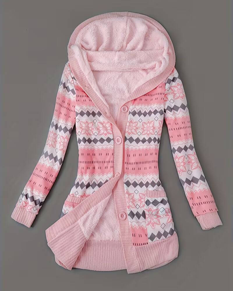 Romy | Gemusterte Strickjacke Damen bequem & modern