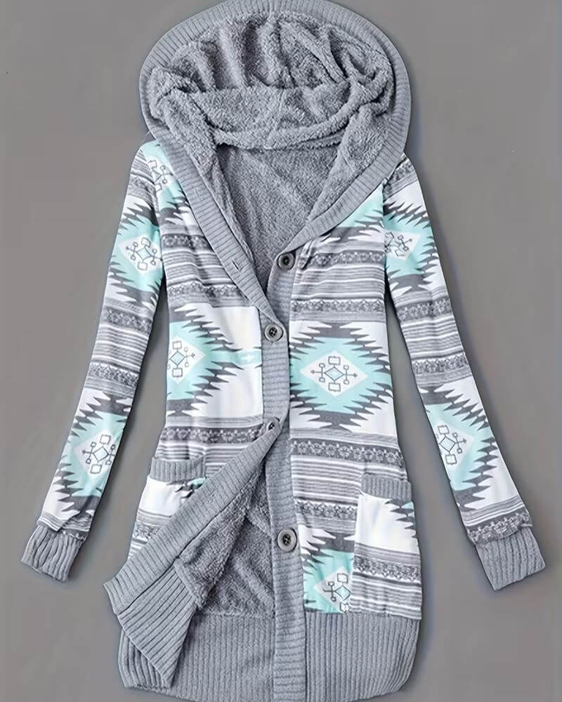 Romy | Gemusterte Strickjacke Damen bequem & modern