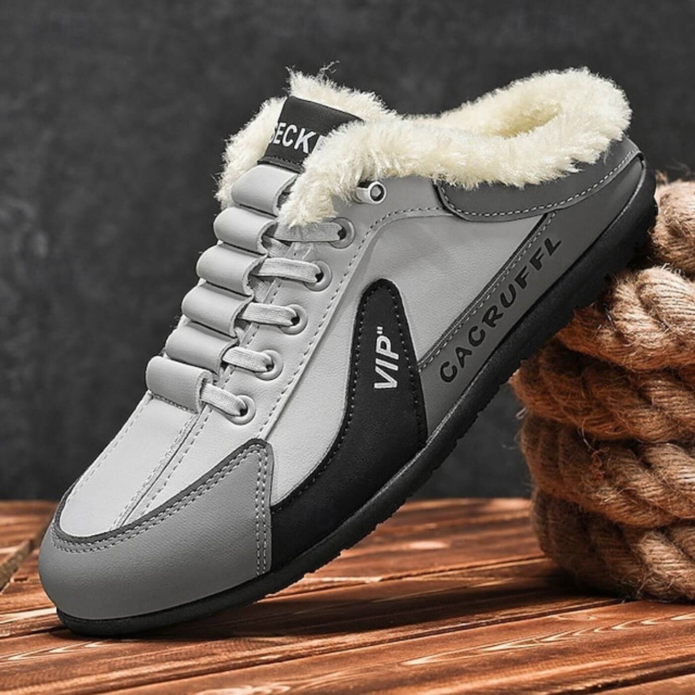 David | Herren Slip-On Schuhe gemütlich & warm