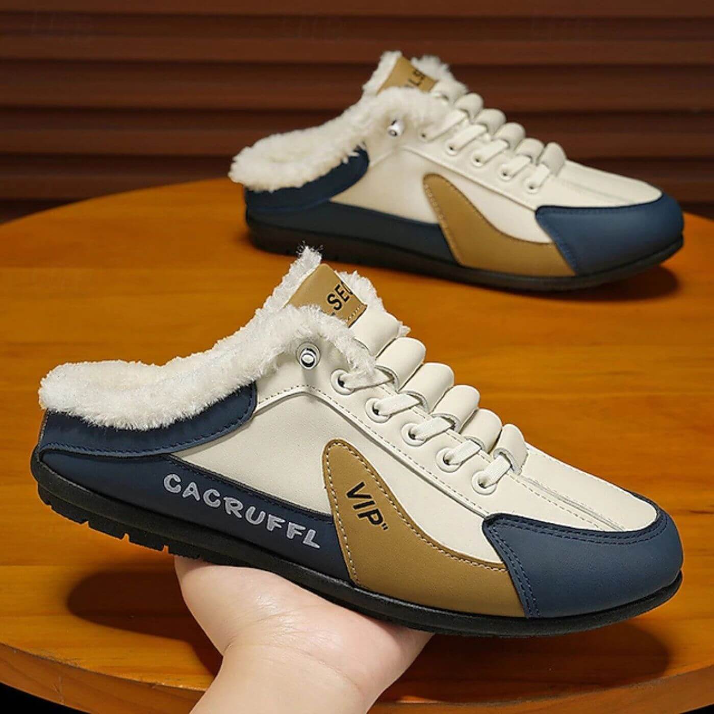 David | Herren Slip-On Schuhe gemütlich & warm