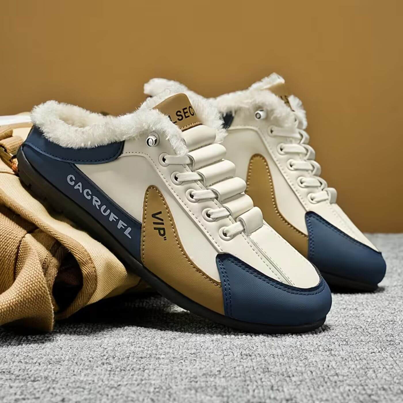 David | Herren Slip-On Schuhe gemütlich & warm