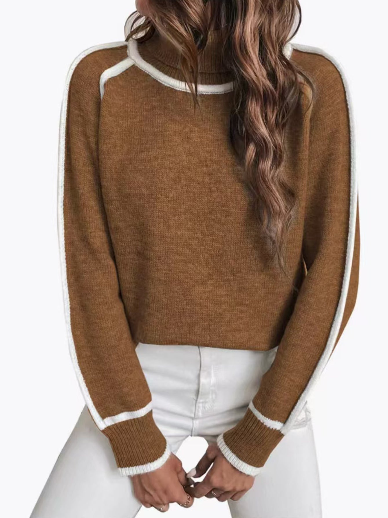 Clara | Gemütlicher Strickpullover mit hohem Rollkragen