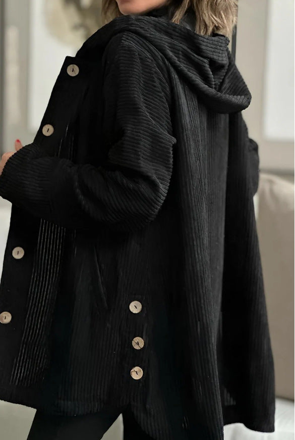 Tilda | Damen-Cordjacke mit Kapuze und modernem Schnitt