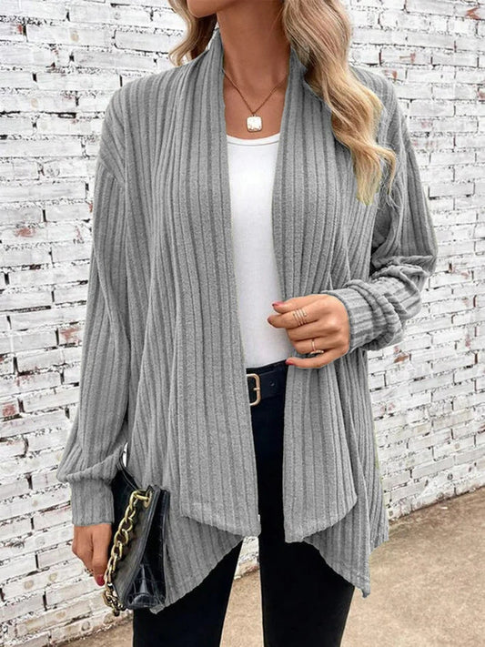 Nina | Eleganter Damen Cardigan im zeitlosen Rippdesign