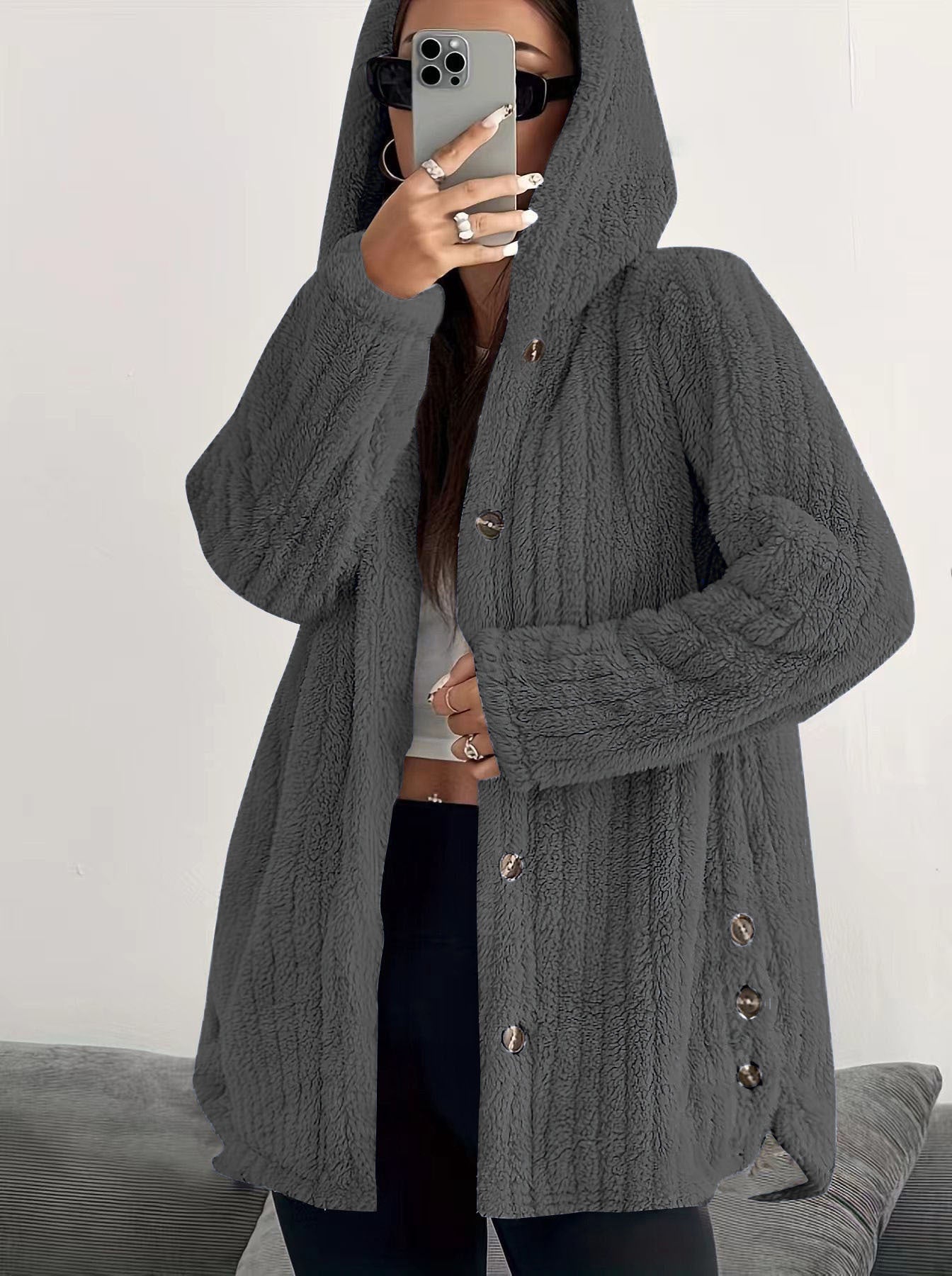 Amira | Elegante Winterjacke mit Kapuze für Alltag