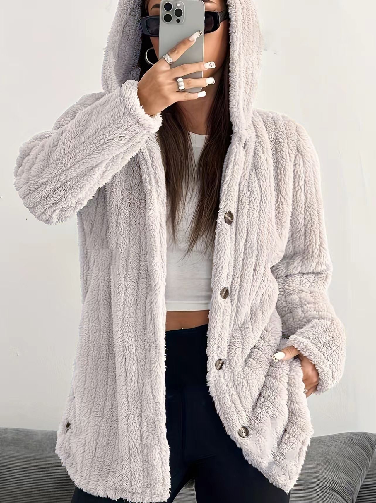 Amira | Elegante Winterjacke mit Kapuze für Alltag
