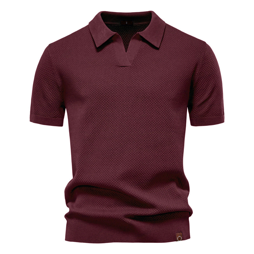 Stefan | Strukturiertes Polo-Shirt im eleganten Design