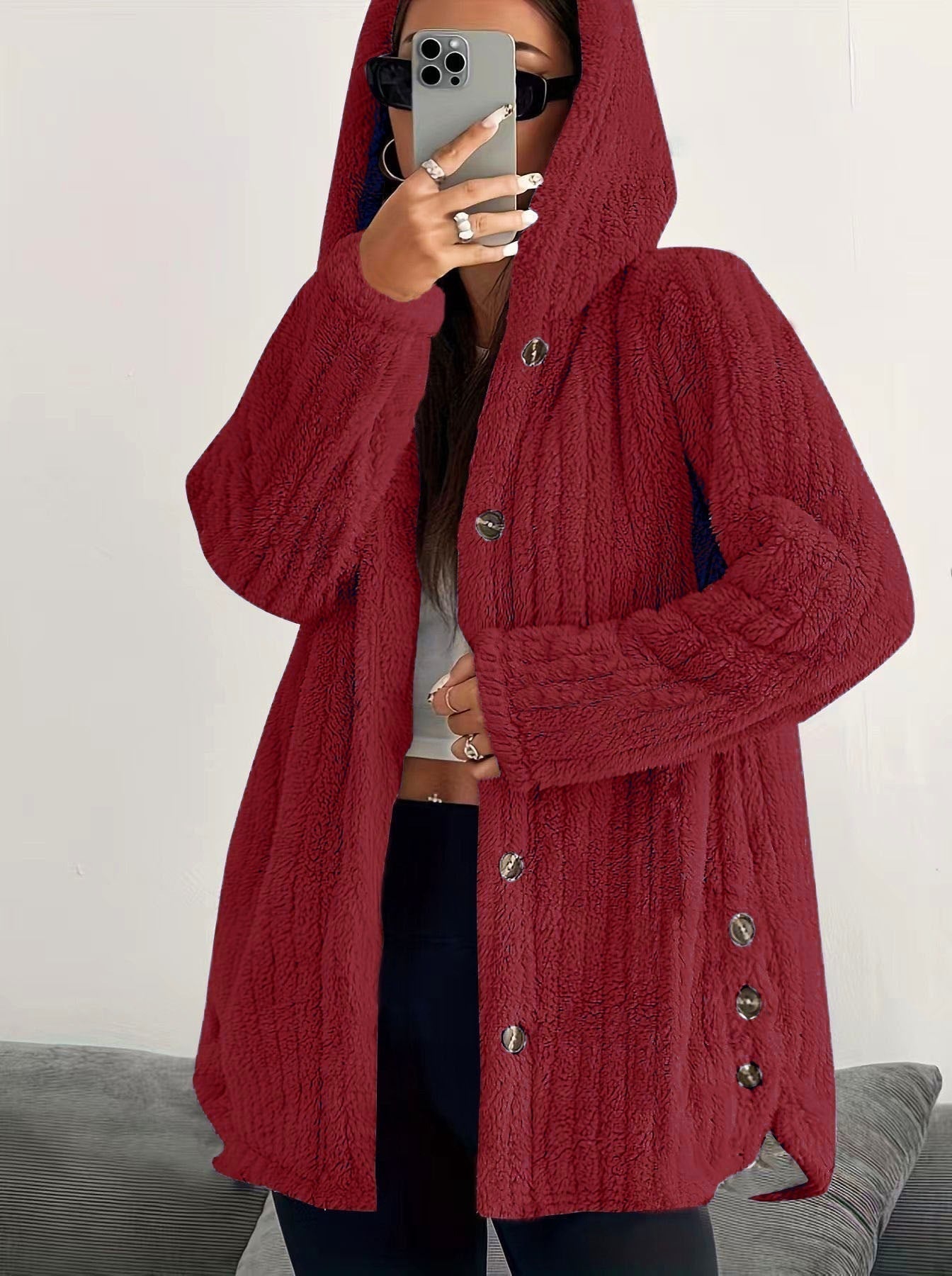 Amira | Elegante Winterjacke mit Kapuze für Alltag