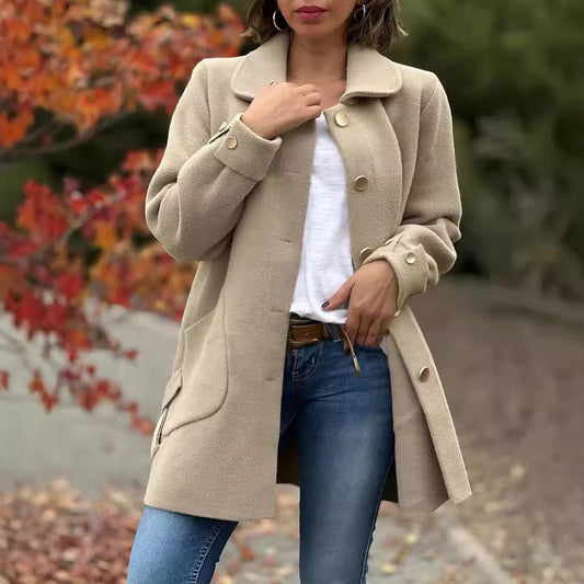 Elena | Schicker Damenmantel mit elegantem Fall