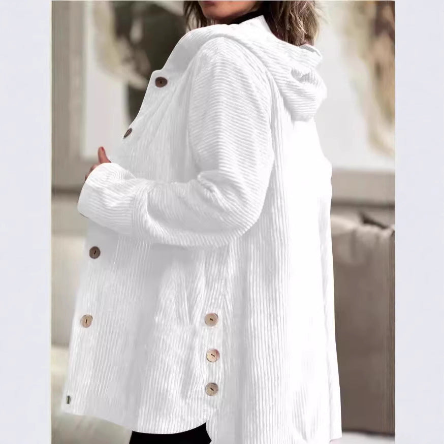 Tilda | Damen-Cordjacke mit Kapuze und modernem Schnitt