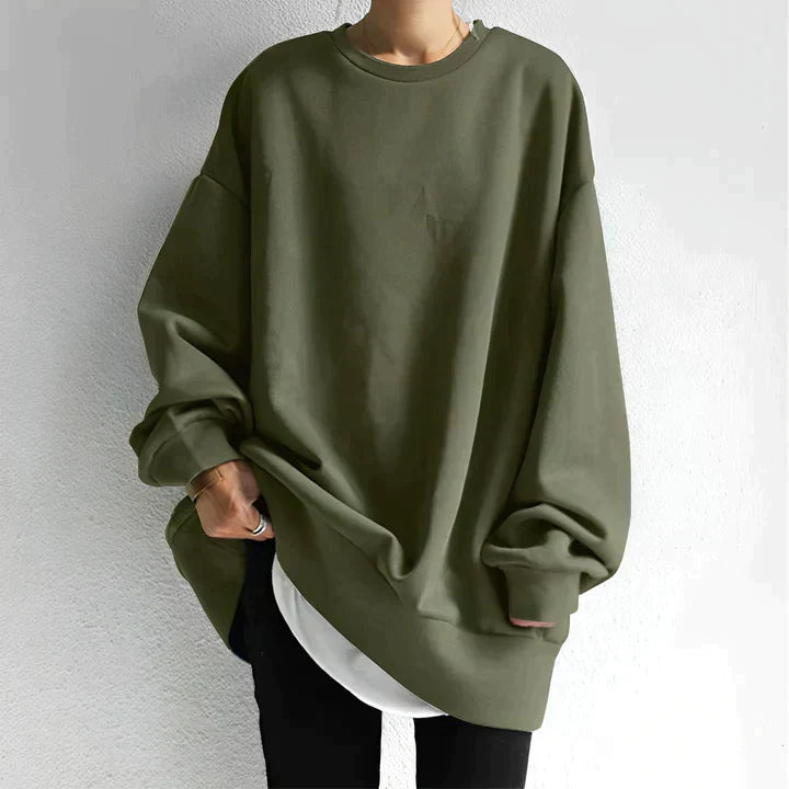 Ella | Lässiger Damen Pullover in Übergröße für Freizeit