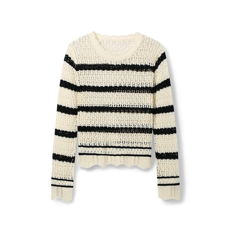 Lina | Gestreifter Strickpullover für jeden Tag