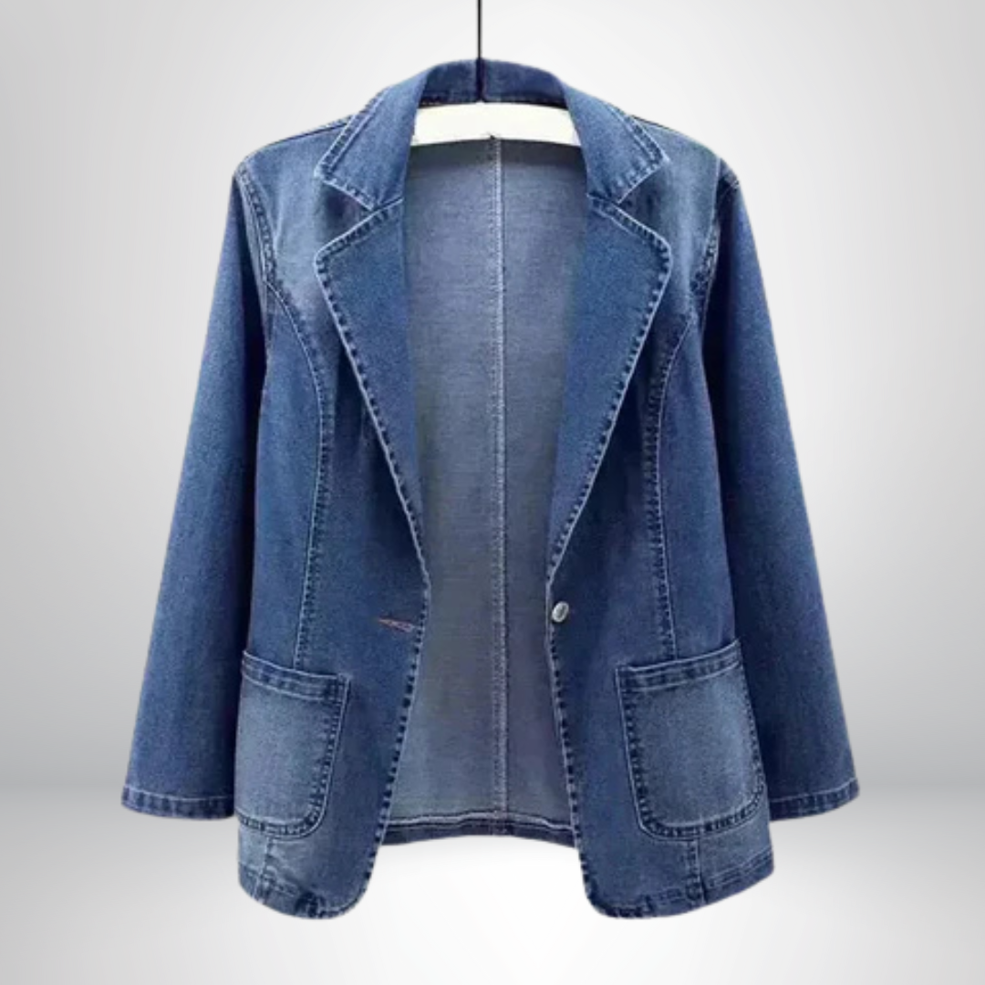 Nina | Modischer Denim-Blazer für Damen im Büro-Look