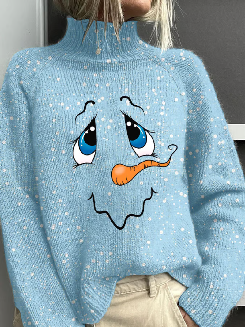 Jana | Damen Pullover Weihnachten Mit Schneemann Figur
